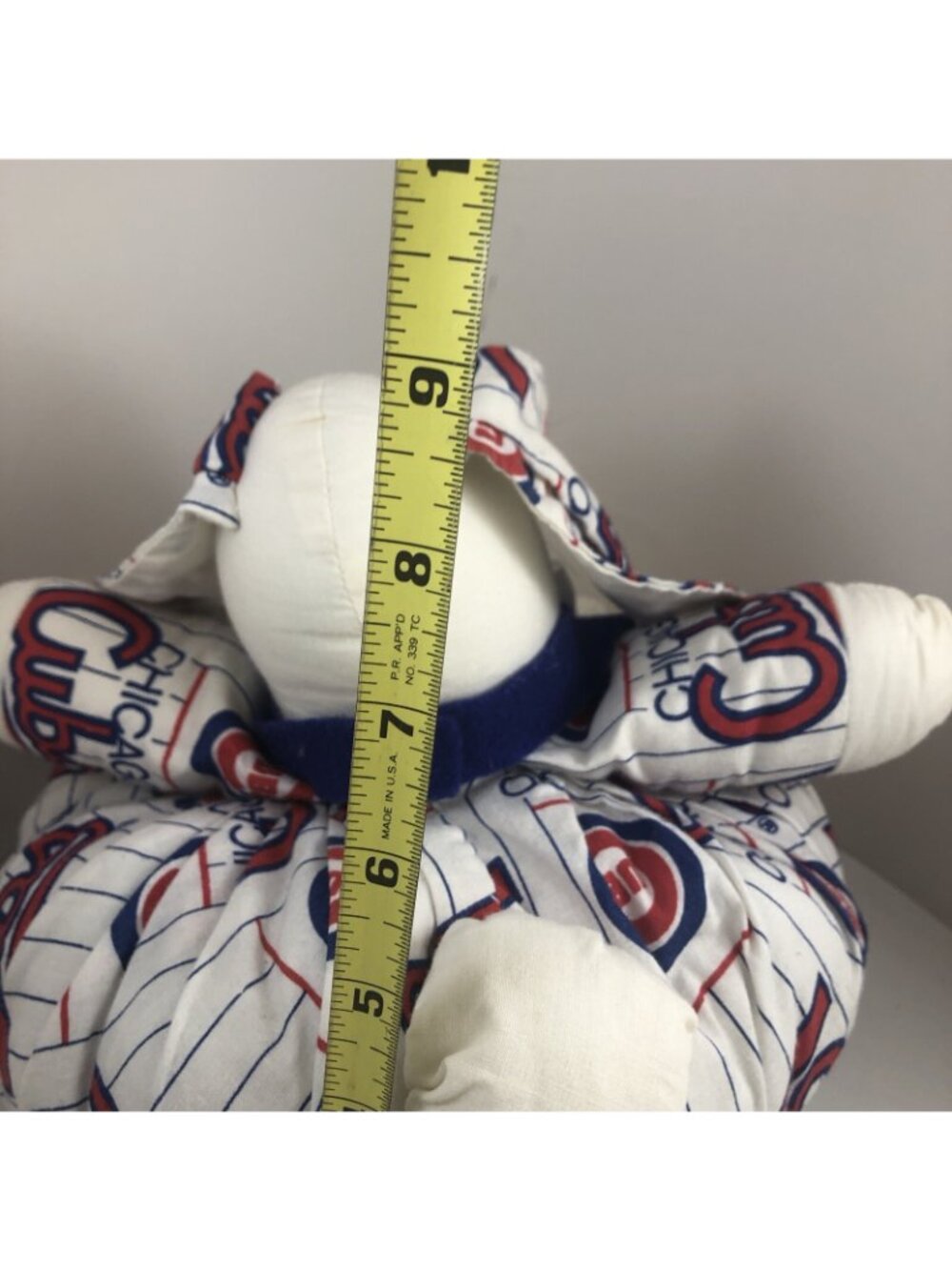 Vintage Chicago Cubs Rabbit Stuffed Plush Handmade OOAK Collectible - Picture 4 of 5